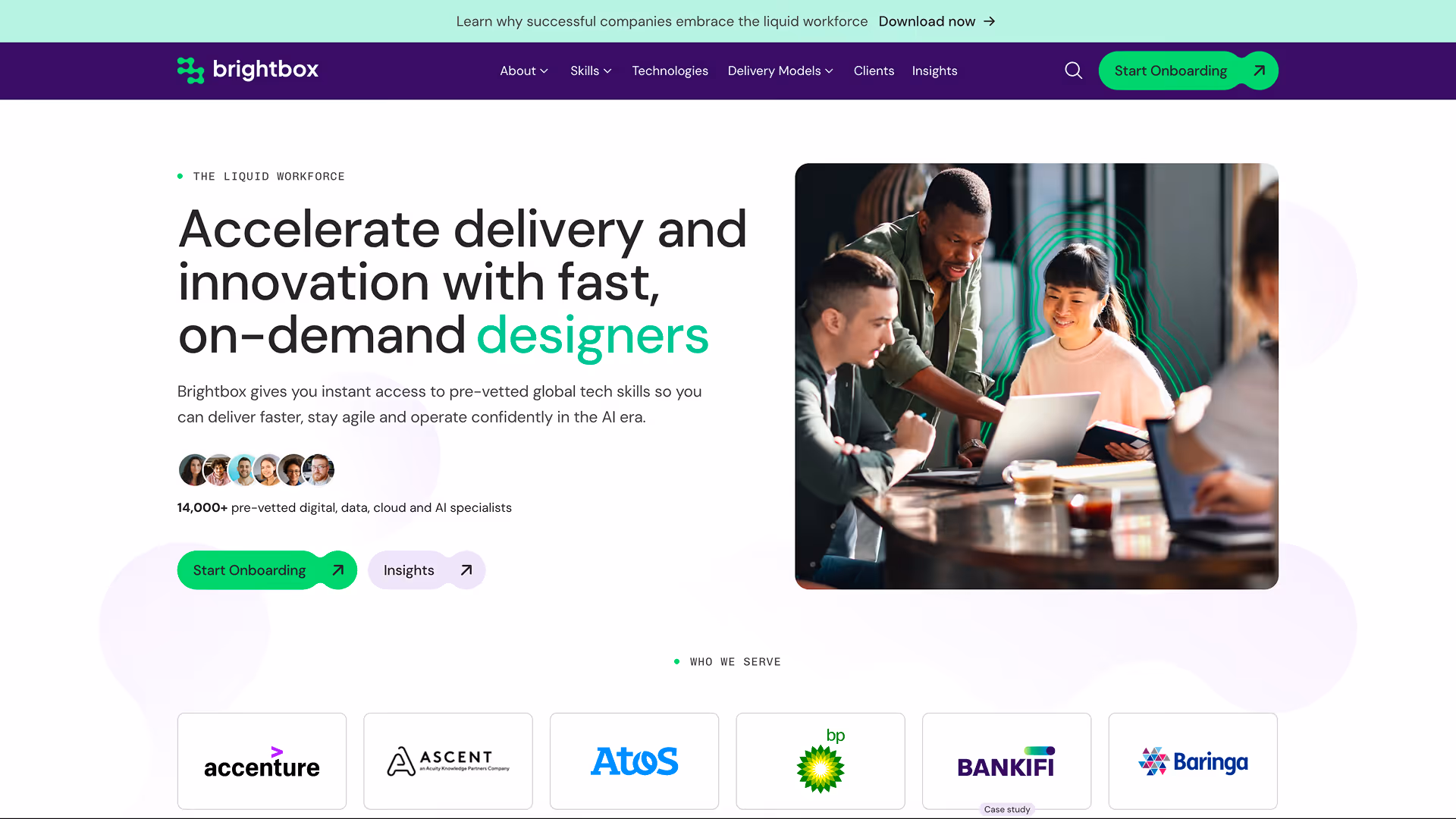 Client Work Desktop Website Screenshot 1