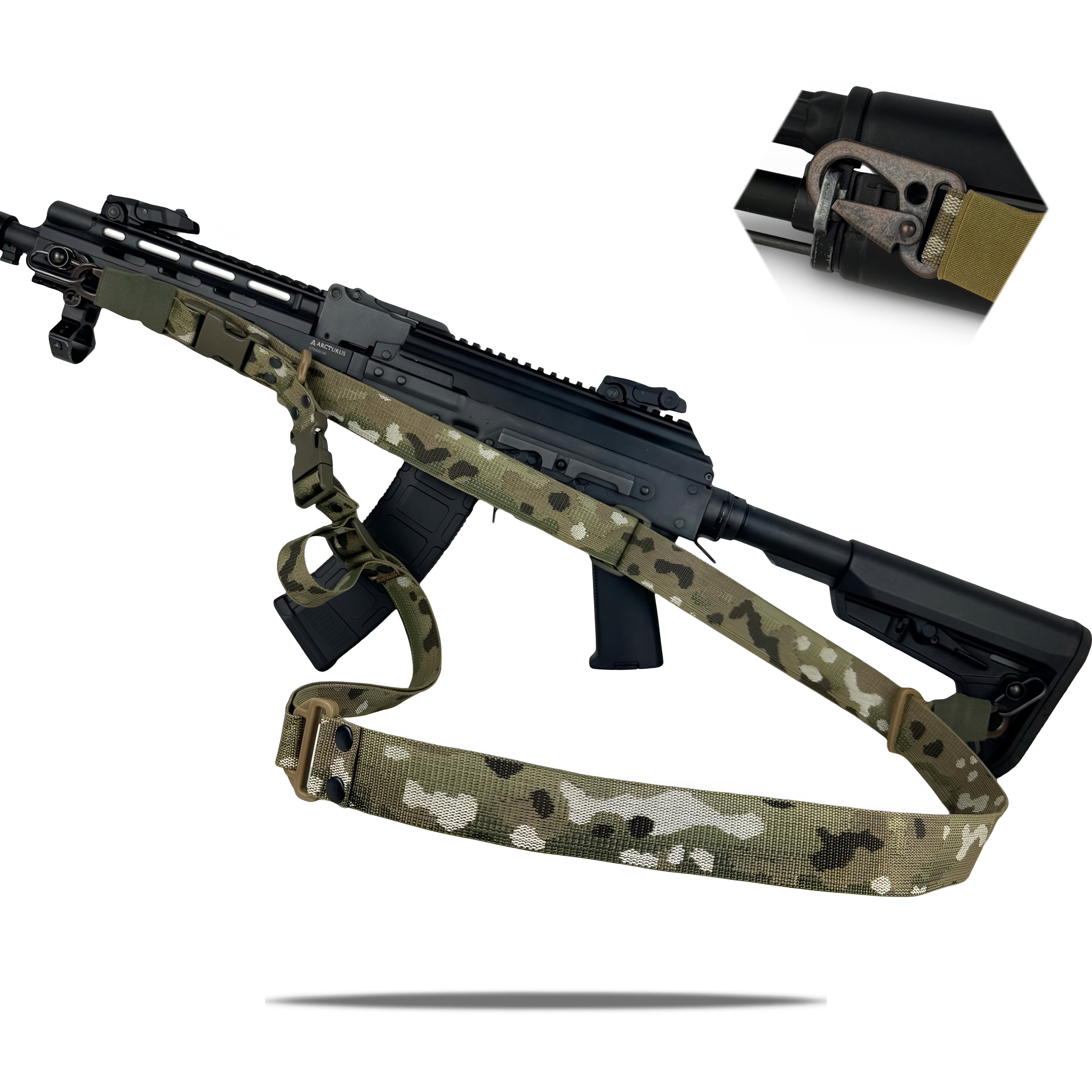 Ремінь збройовий триточковий RAGNAROK "Hel" Gen.II carbine Мультикам