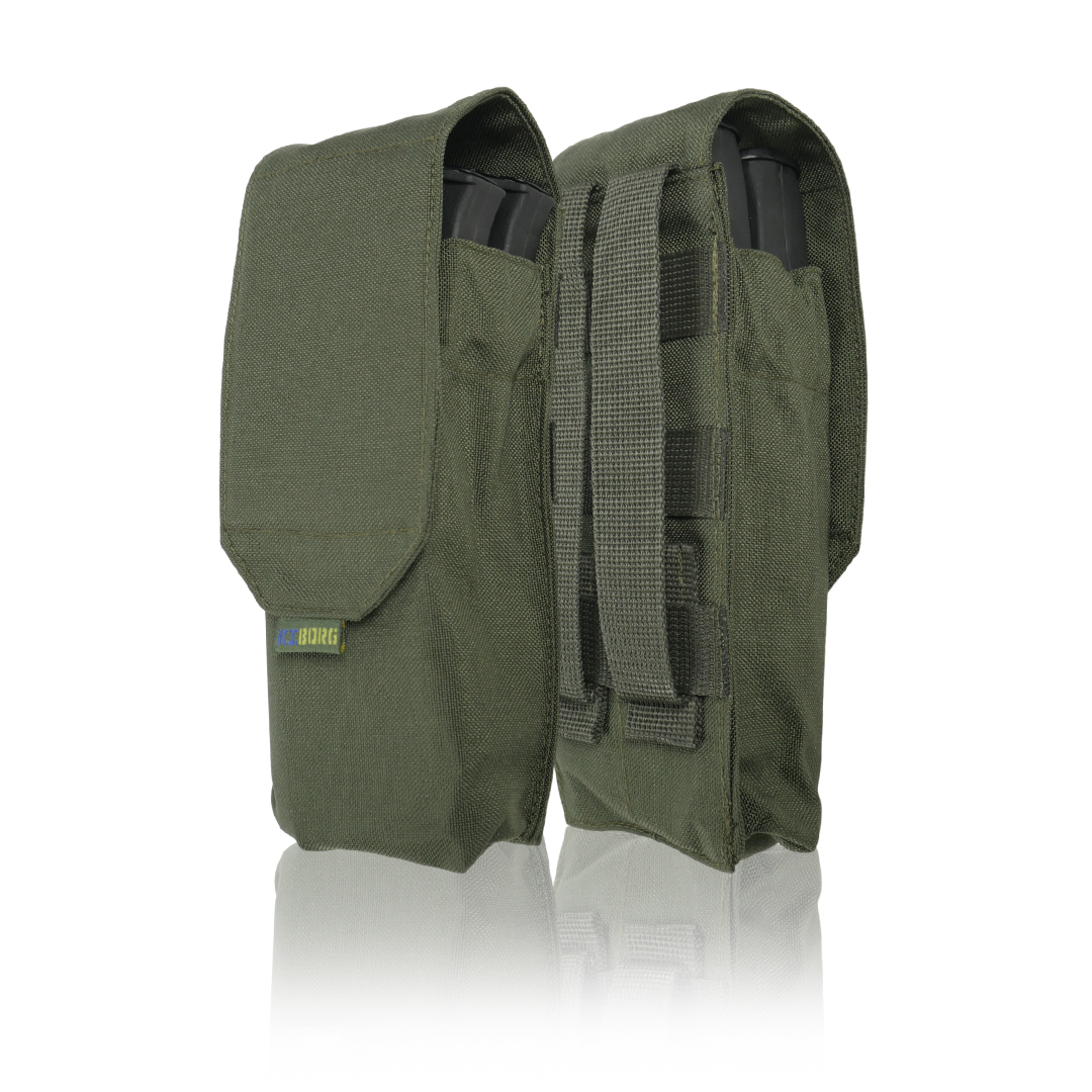Тактичний підсумок під 2 магазина Kiborg GU Double Mag Pouch Khaki