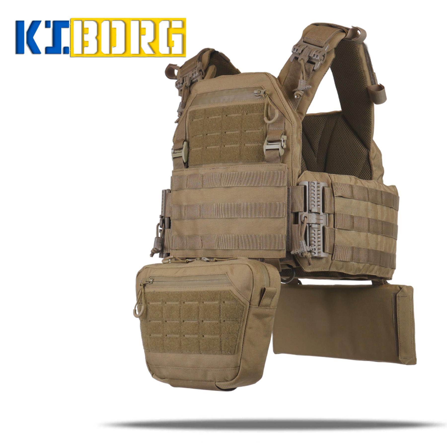 Комплект №4: Плитоноска Kiborg GU gen.2 + 2 підсумки з балістичним захистом 1 класу Coyote