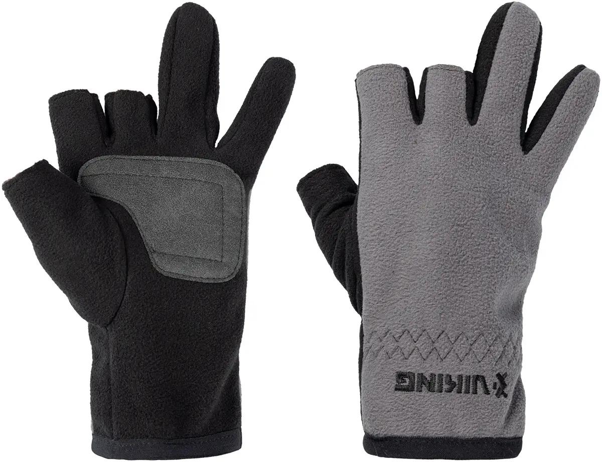 Рукавички Viking Fishing Ice Master Gloves (fleece) 3 cut finger Grey-graphite