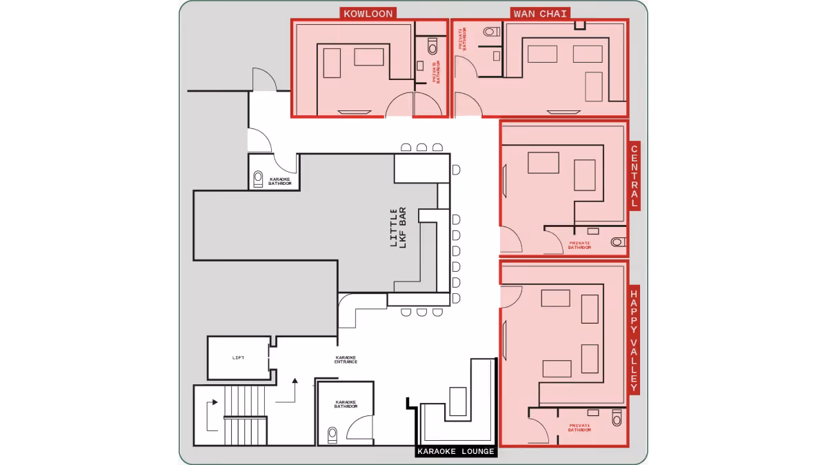 LKF Bar and Rooms floorplan