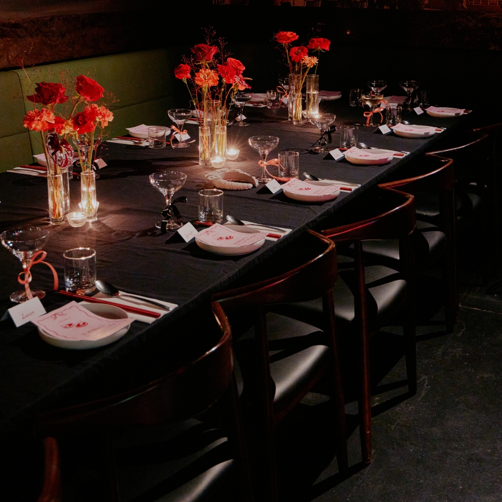 elegant setting for  private dining for a birthday celebration