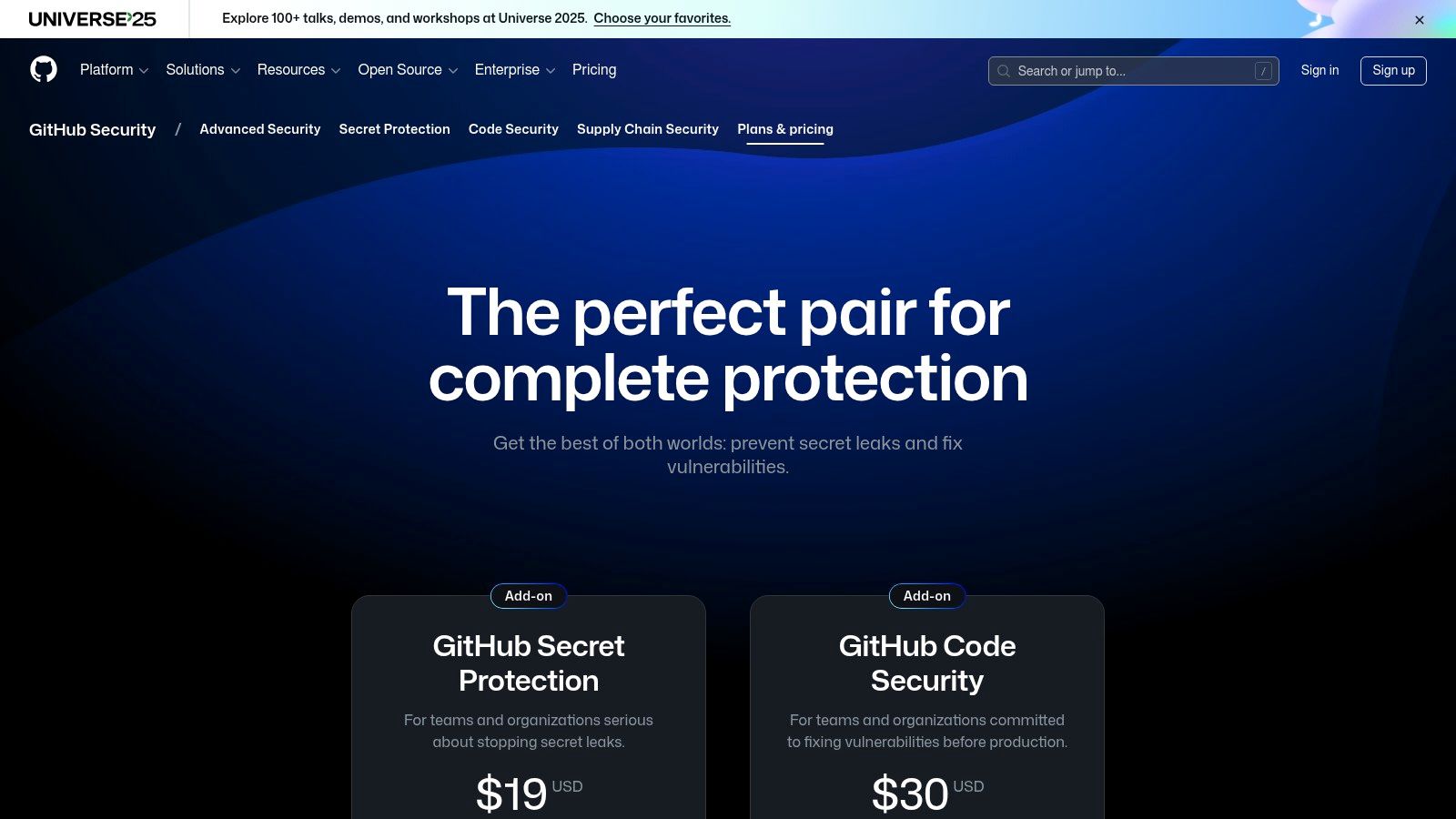 GitHub Advanced Security (GHAS)