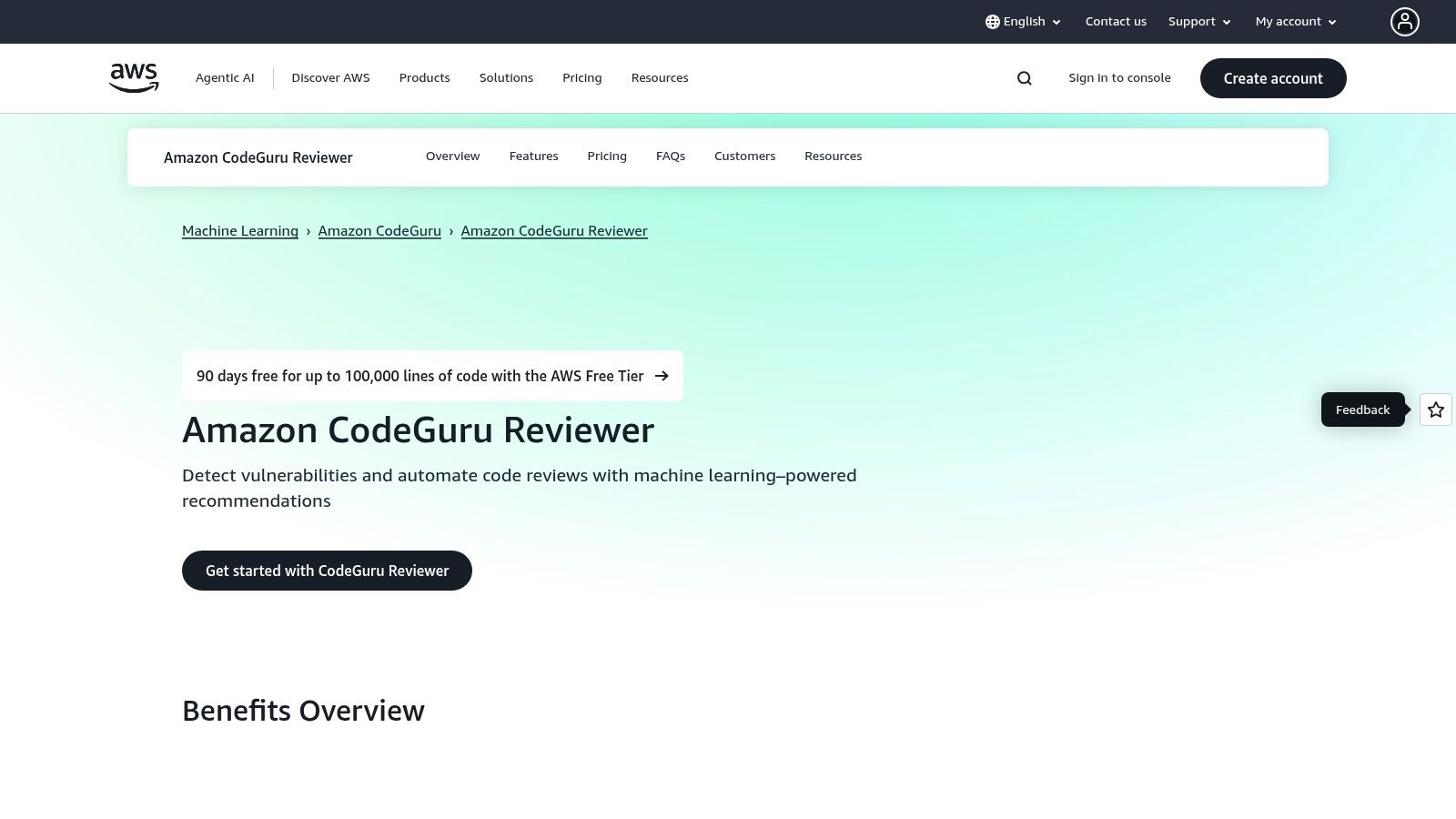AWS CodeGuru Reviewer