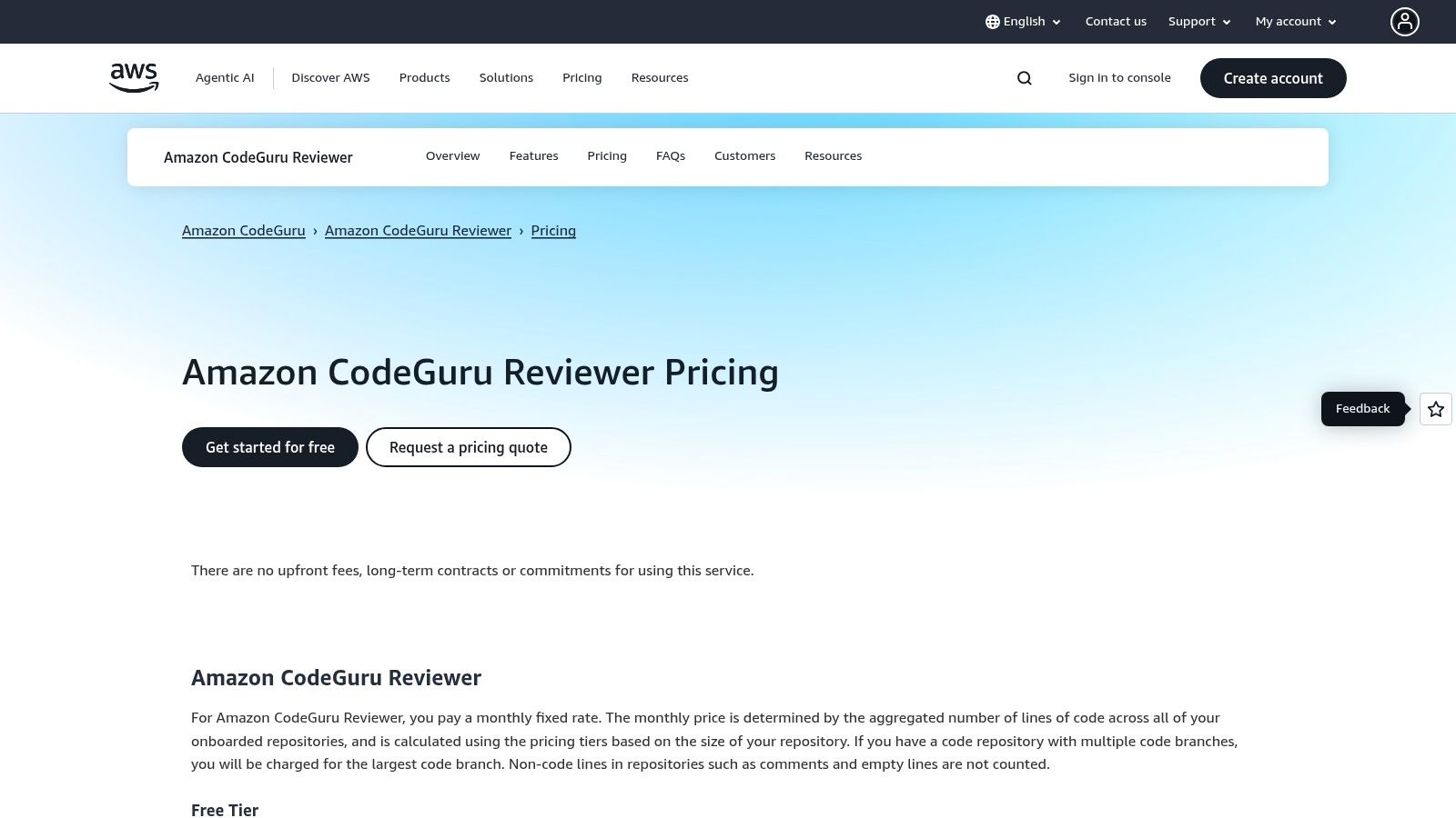 Amazon CodeGuru Reviewer
