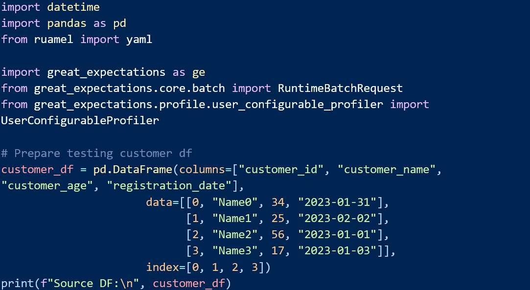 Key features of Great Expectations for data quality assurance