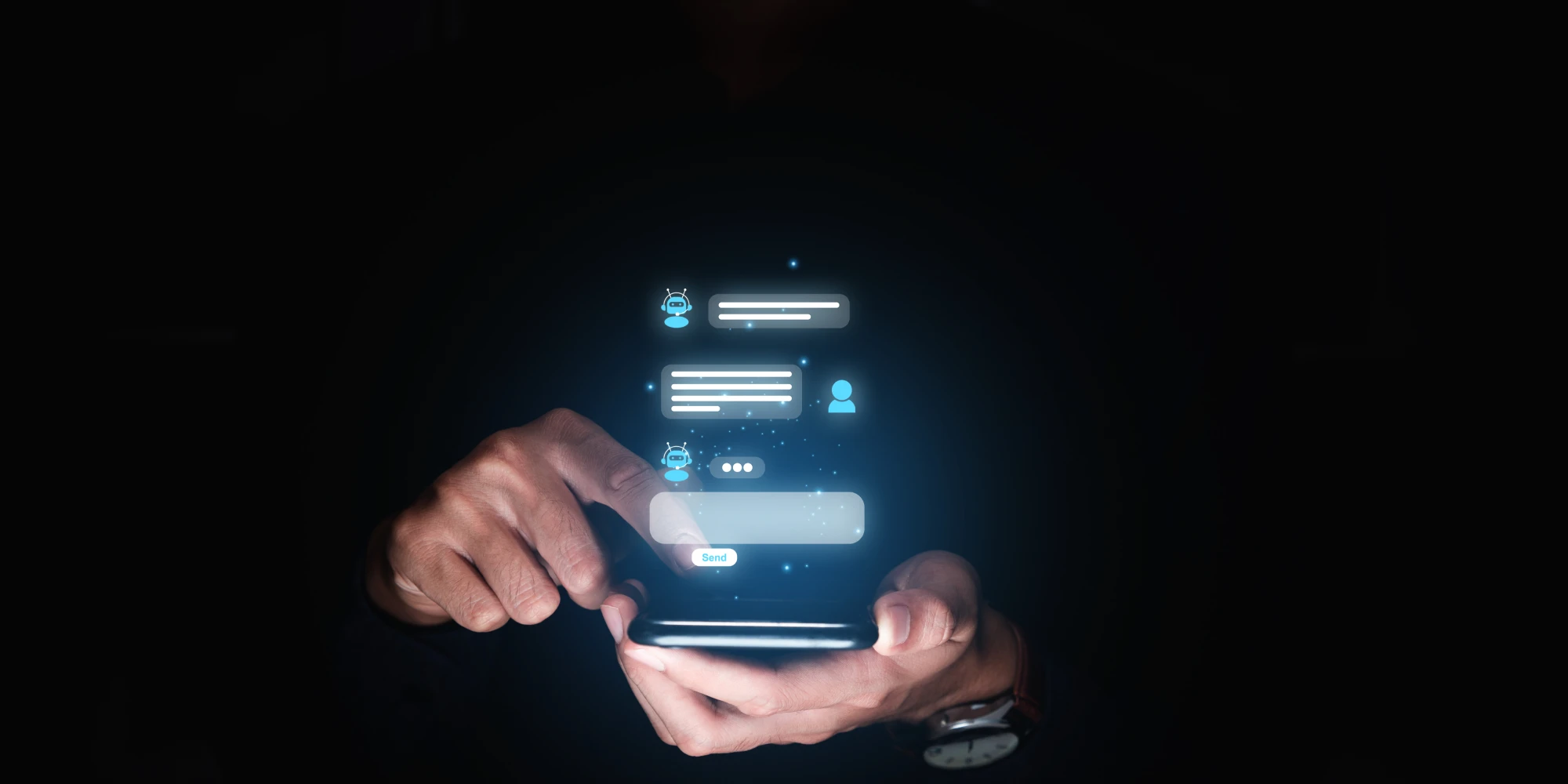 Efficient website chat interface powered by AI technology