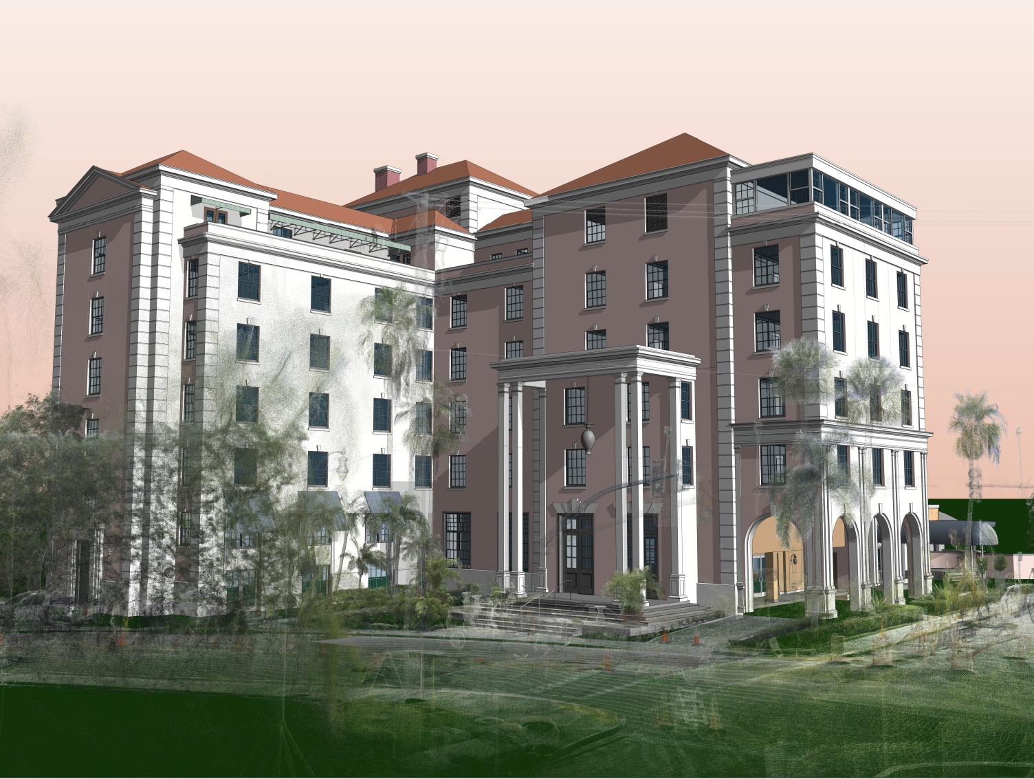 3D Laser Scan Data, 3D Revit of the Colony Hotel