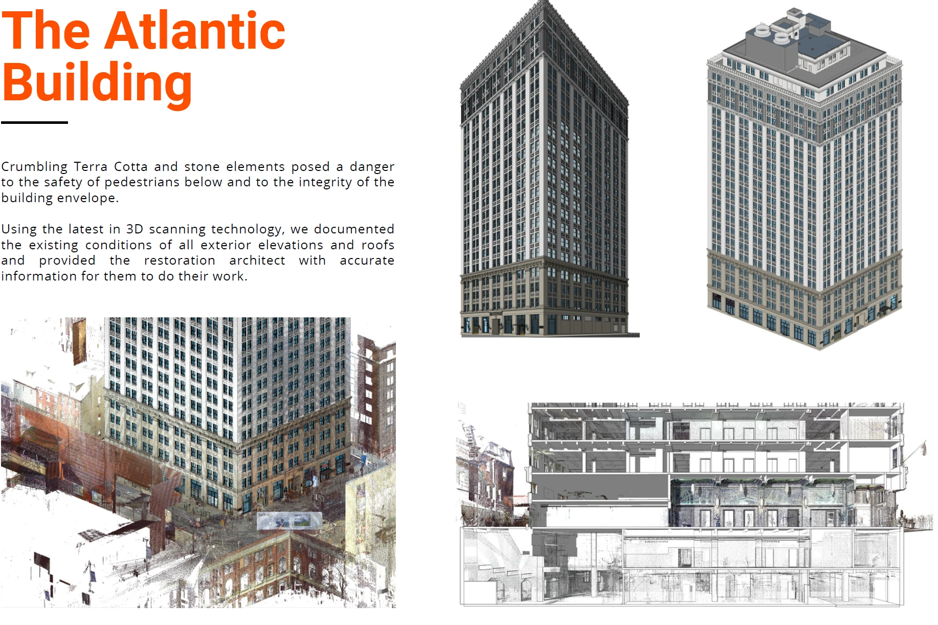 3D laser scanning The Atlantic Building