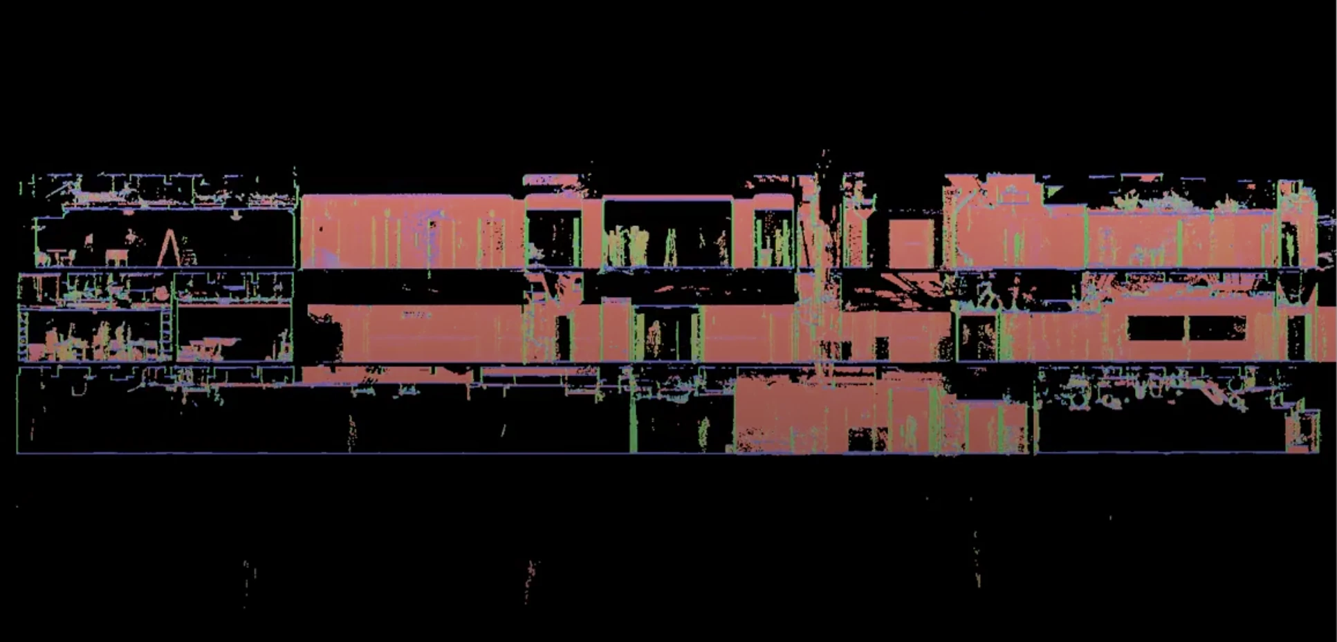 2D section point cloud