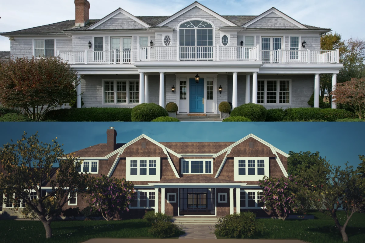 Before and proposed projects of the Wildwood Lane Residence completed with our assistance. CREDIT: Barba Architectural Design.
