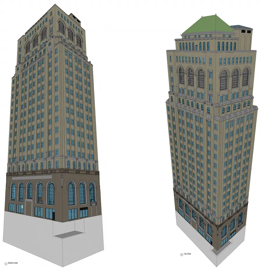 Existing Conditions created a precise BIM model of the NY Stock Exchange.