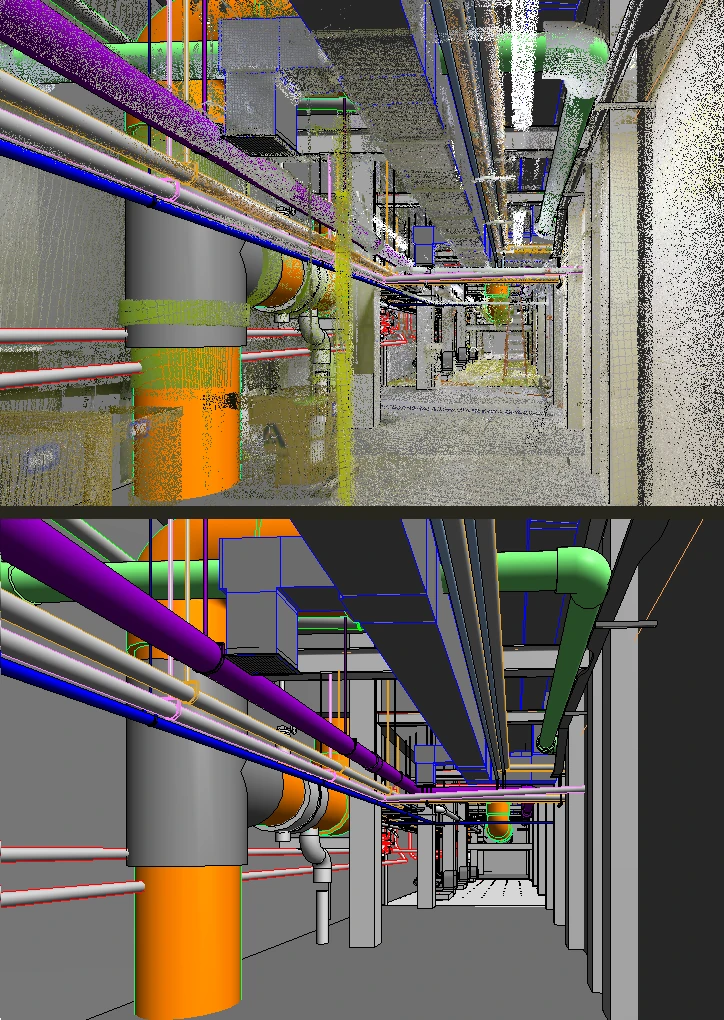3D Laser Scanning MEP Systems Creates Digital As-Builts for Design and Clash Detection