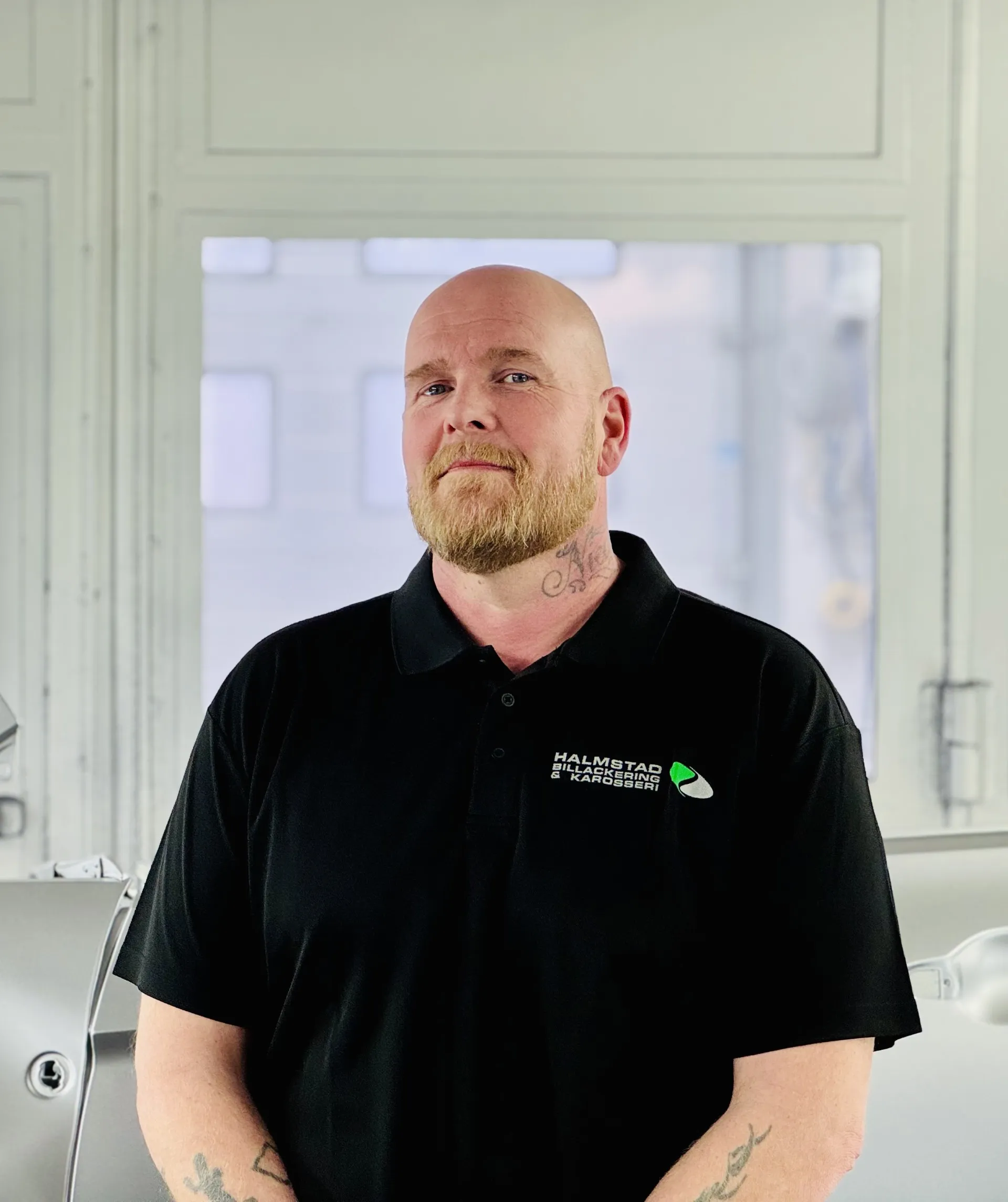 Rickard Nicander, transportör, porträttbild, Halmstad Billackering.
