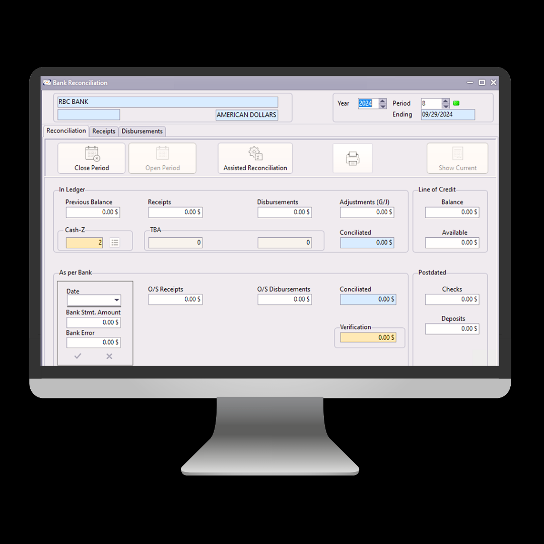 Bank reconciliation