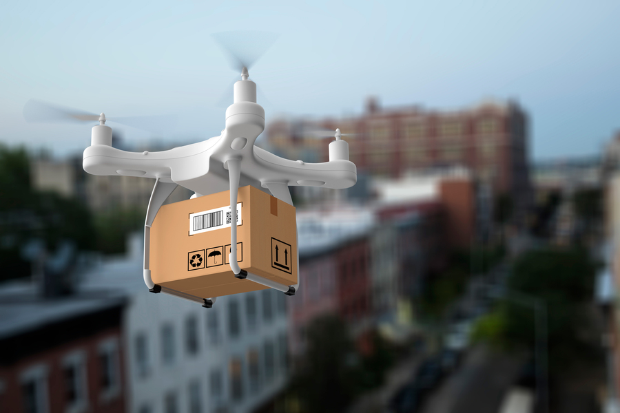 "A delivery drone"