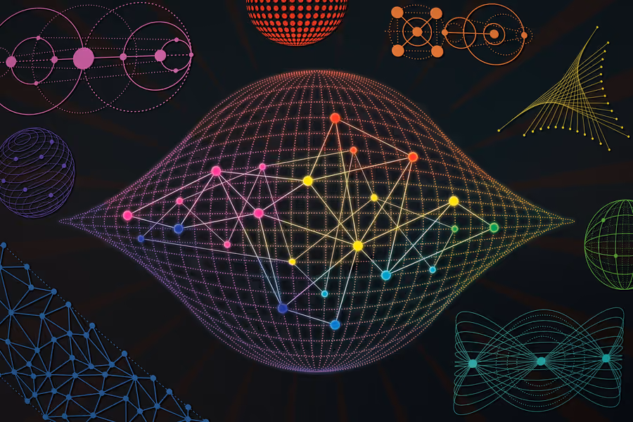 Rainbow, stylized data sets