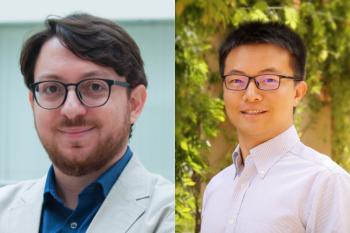 photos of LIDS PI Luca Carlone (left) and LIDS Affiliate Member Song Han (right) 