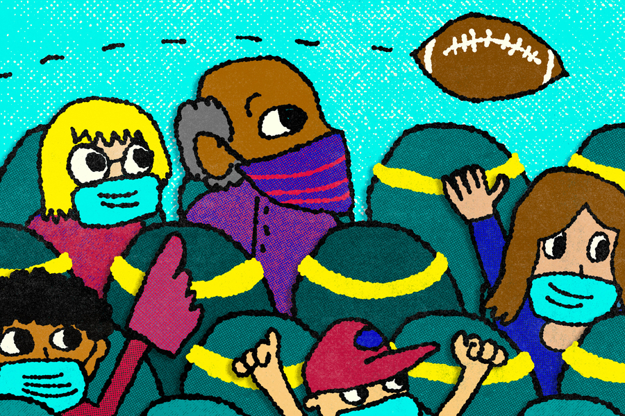 football fans graphic