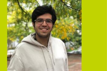 a photo of Alireza Fallah outside under trees