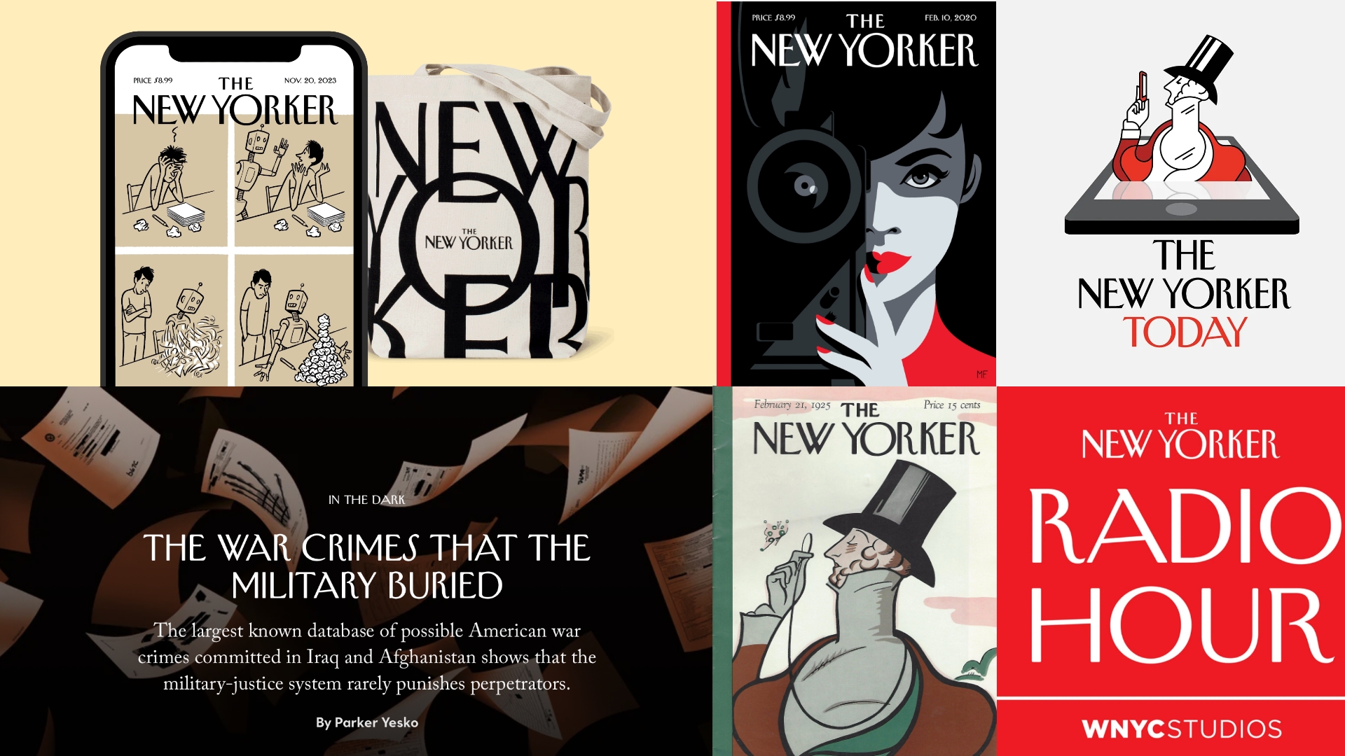 The New Yorker’s typography is cultured and unmistakably literary, 