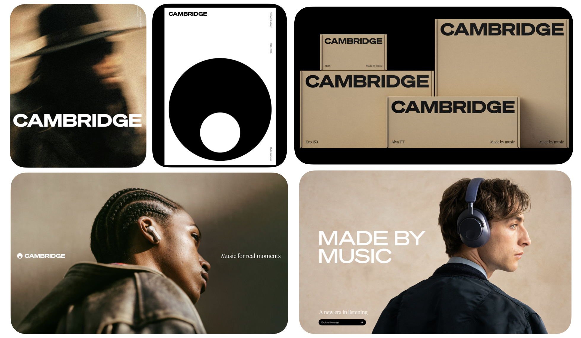 Cambridge Audio Rebrand: Made by Music