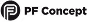 PF Concept company logo in black letters with stylized initials.