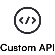 Circle enclosing a left angle bracket, a slash, and a right angle bracket representing a code symbol.