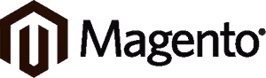 Magento e-commerce platform logo with stylized letter M icon.