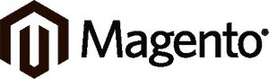 Magento e-commerce platform logo with stylized letter M icon.