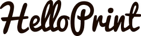 HelloPrint brand logo in cursive script.