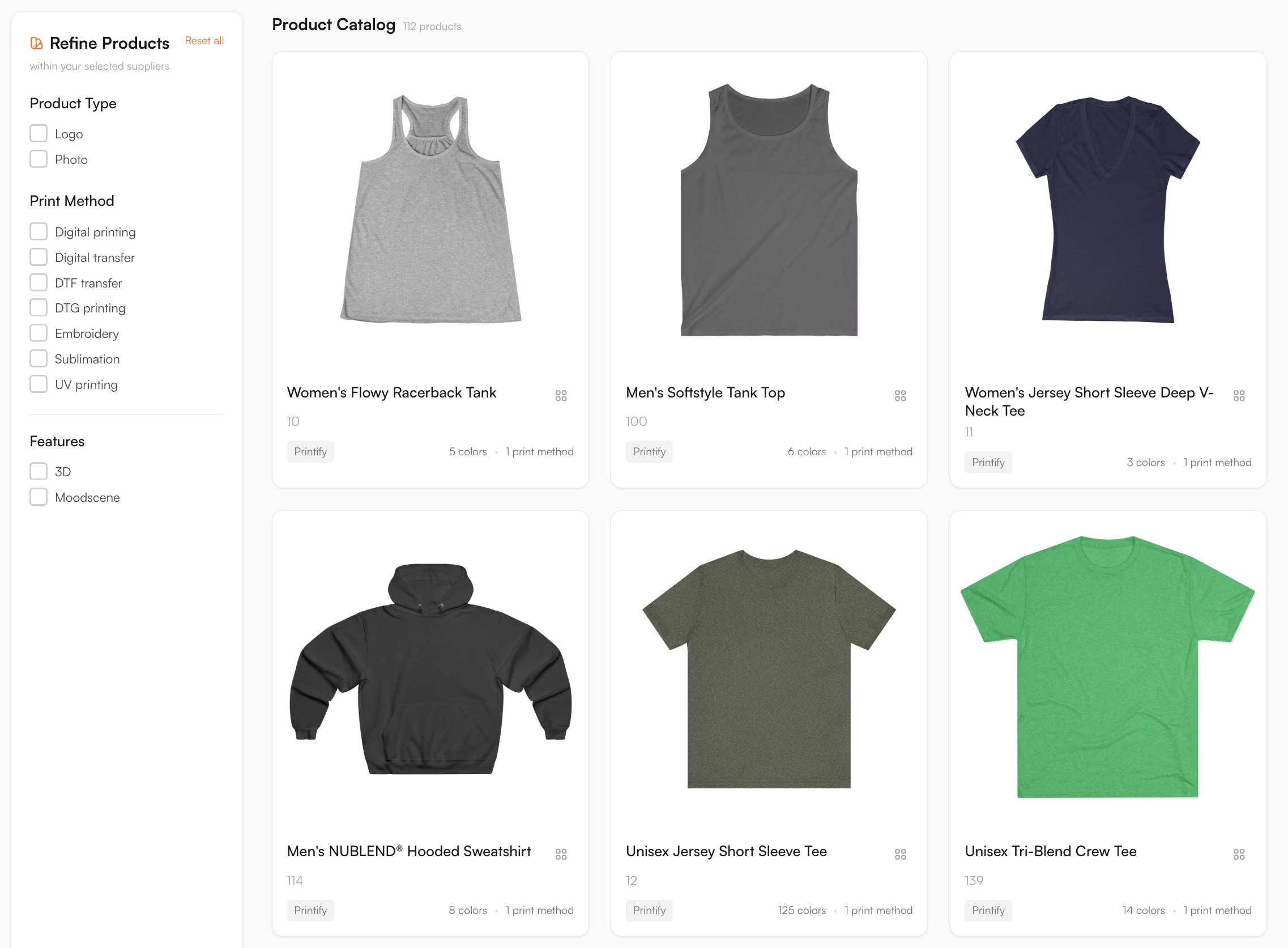 Supplier catalogue in the FastEditor Product Hub