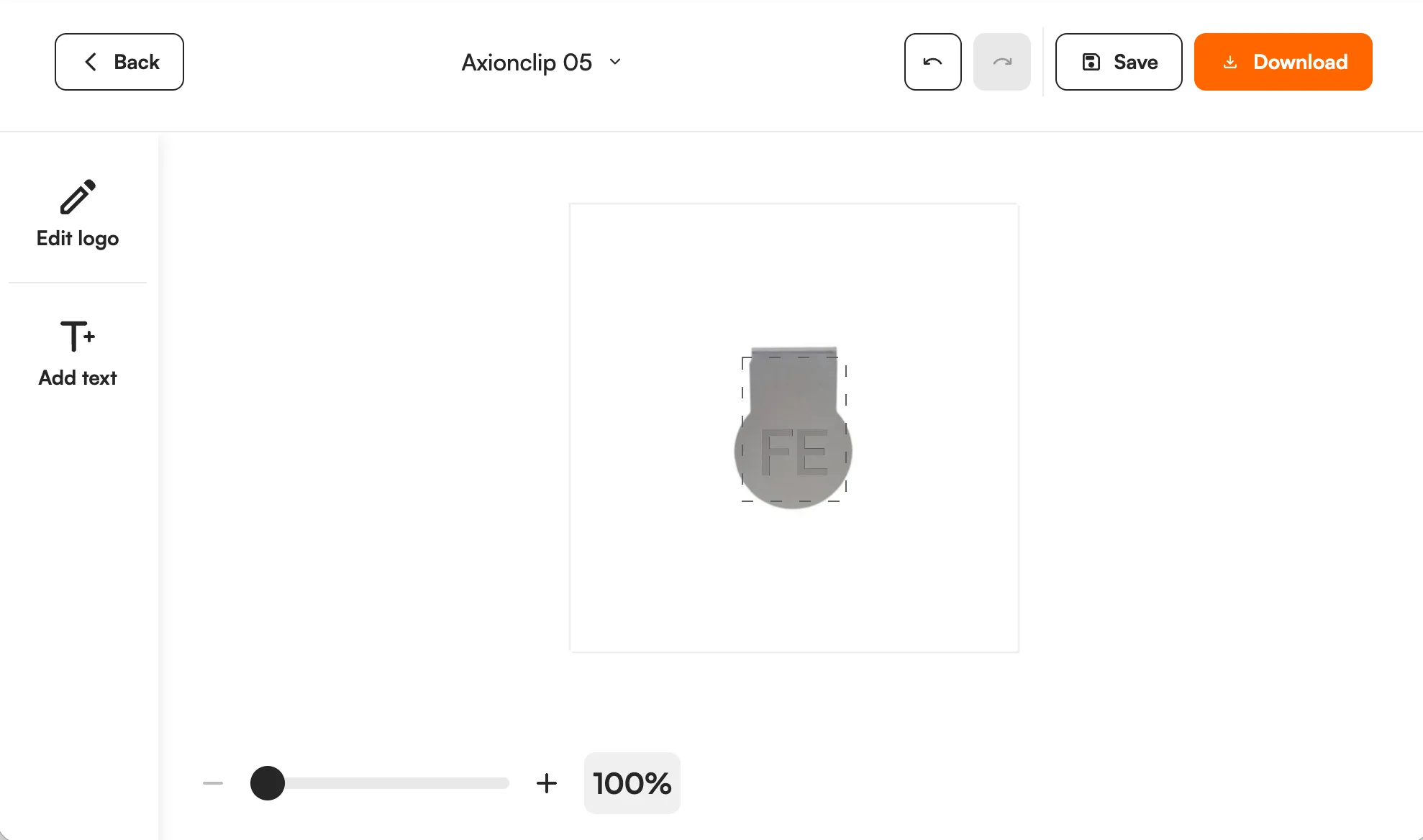 Supplier product shown in the FastEditor editor