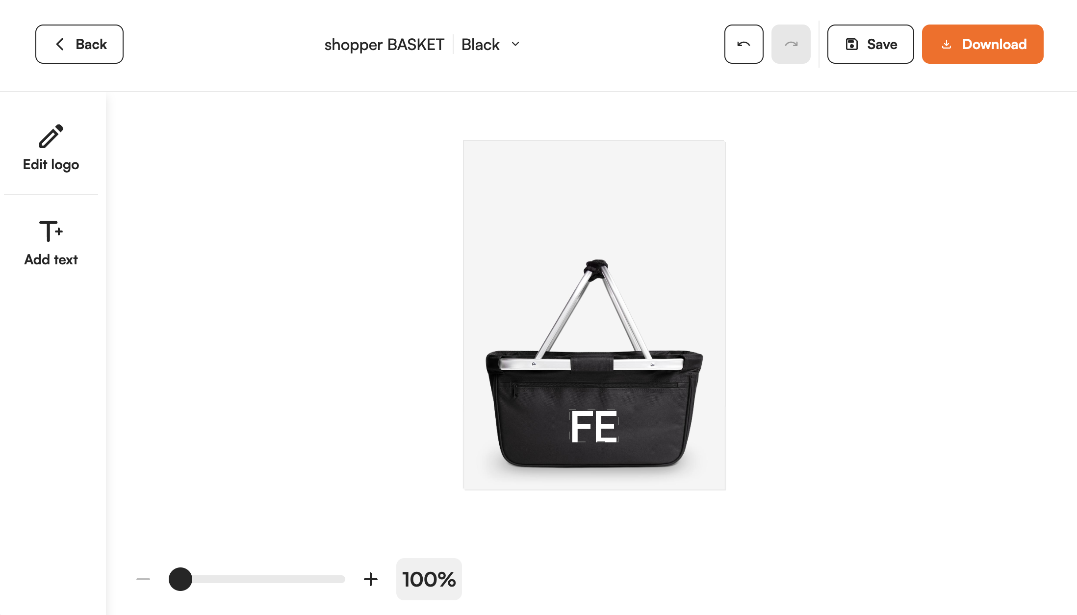 Supplier product shown in the FastEditor editor