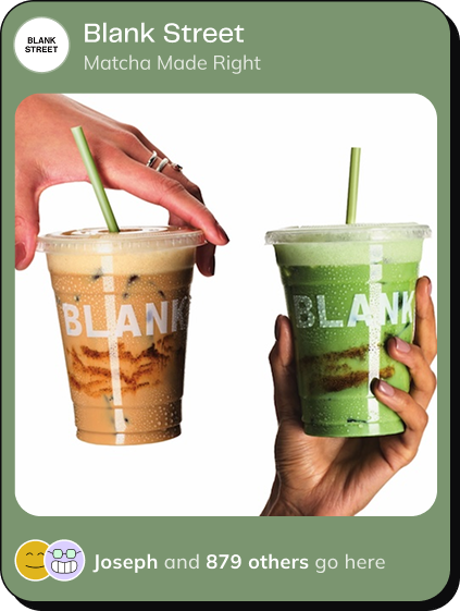 Blank Street Claim card