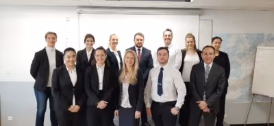 Group of presenters and students in ESMA