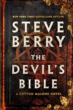 Author in the Headlights cover of Steve Berry's book, The Devil's bible, a Cotton Malone novel.