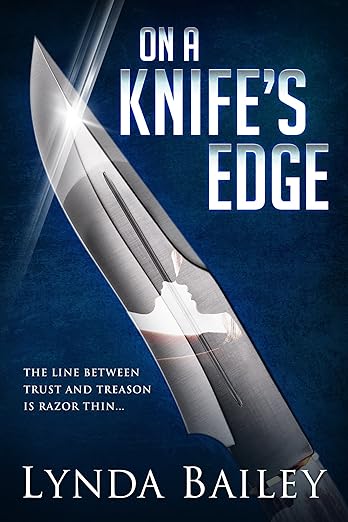 Author in the Headlights cover of Lynda Bailey's, On a Knife's Edge