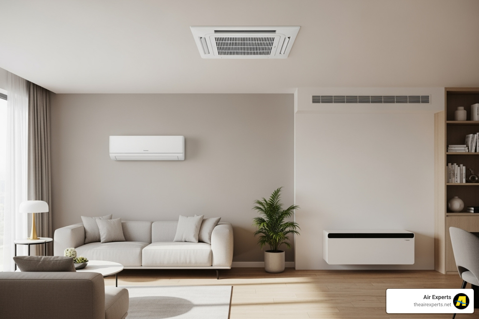 different types of indoor ductless units - ductless system installation