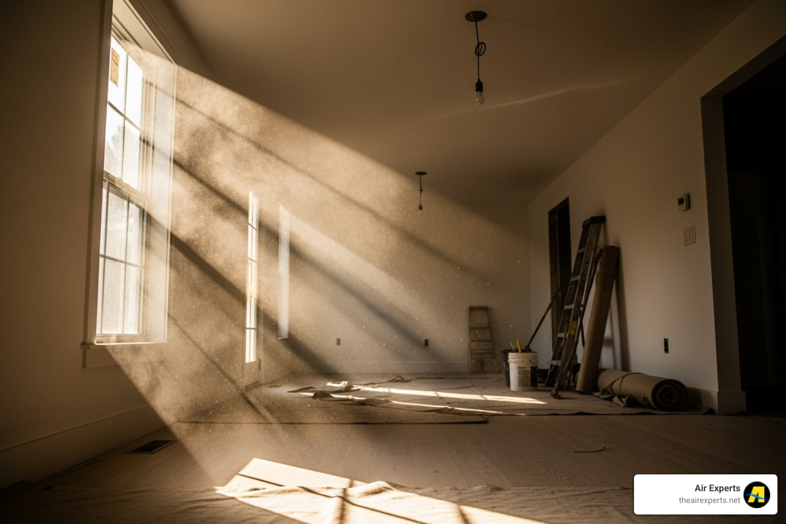 home post-renovation with dust in the air, indicating a need for testing - indoor air quality testing birmingham al home post-renovation with dust in the air, indicating a need for testing - indoor air quality testing birmingham al