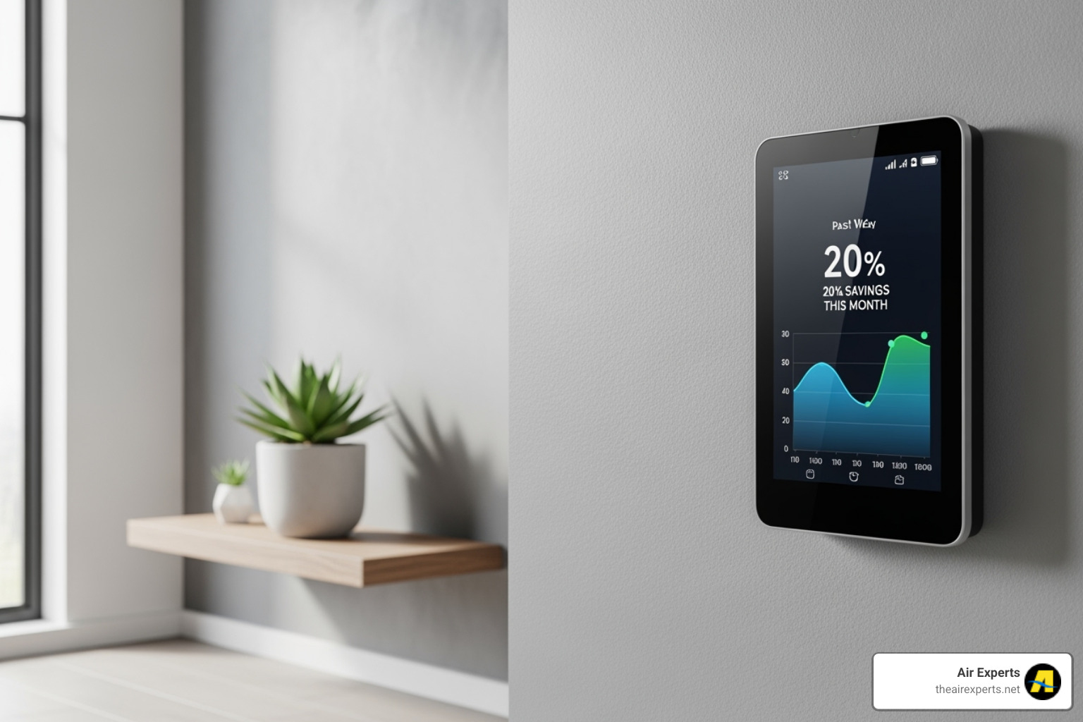 sleek, modern thermostat displaying energy savings - ac system upgrade birmingham al sleek, modern thermostat displaying energy savings - ac system upgrade birmingham al