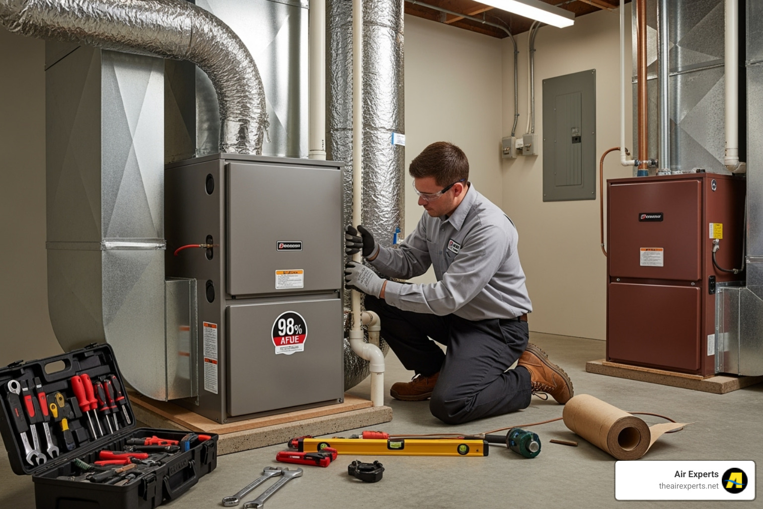 New high-efficiency furnace installation - licensed heating installers trussville al New high-efficiency furnace installation - licensed heating installers trussville al