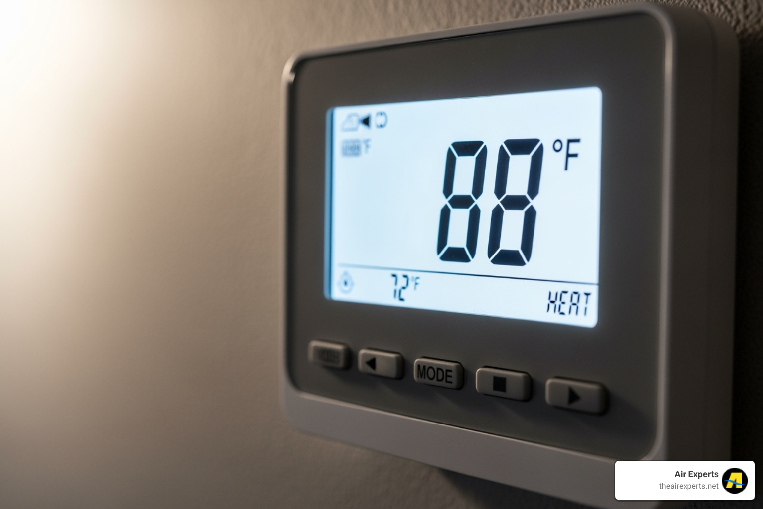 Thermostat displaying an error or an unusually high temperature - emergency commercial hvac repair birmingham al Thermostat displaying an error or an unusually high temperature - emergency commercial hvac repair birmingham al