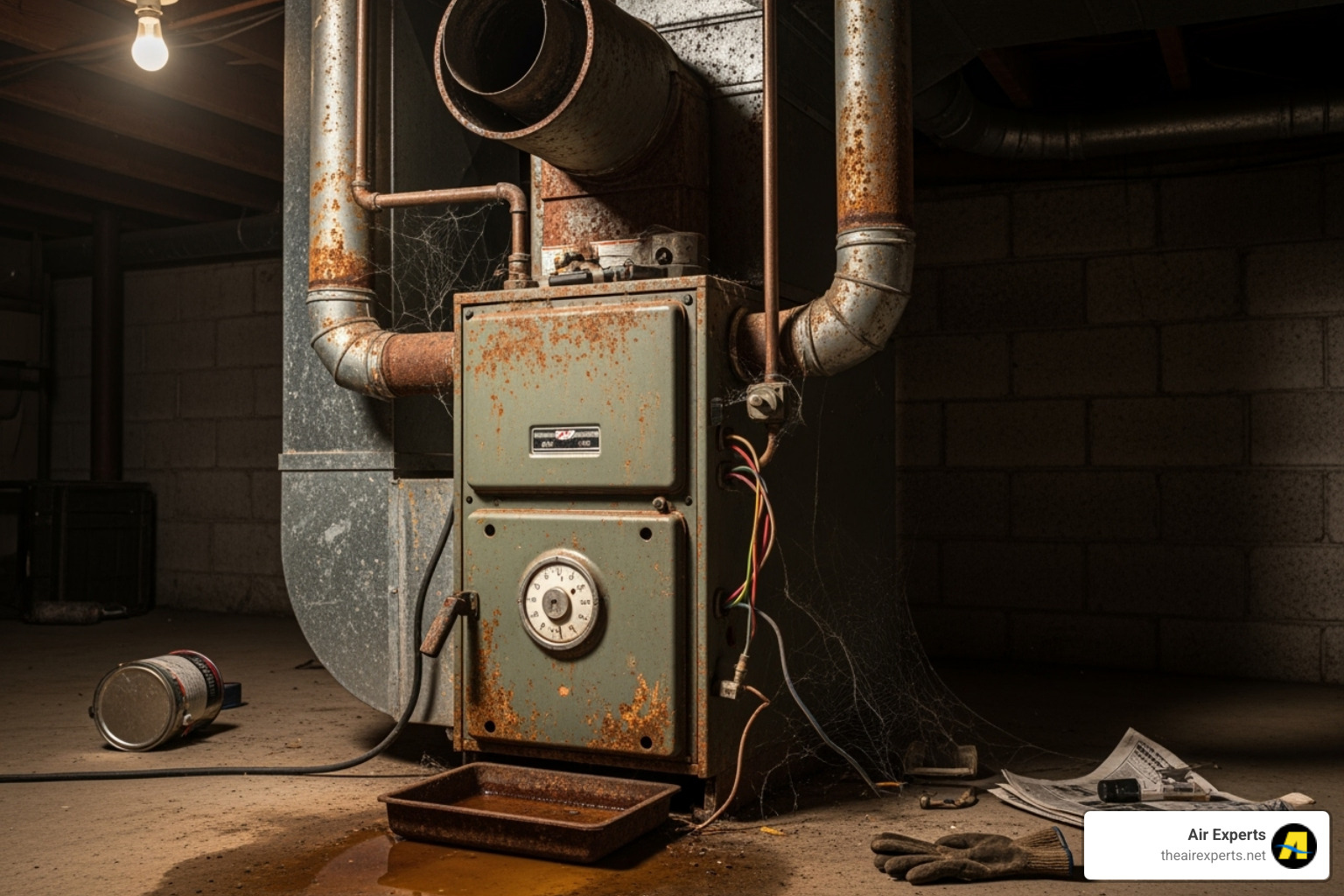 old, inefficient furnace - central heating system install trussville al