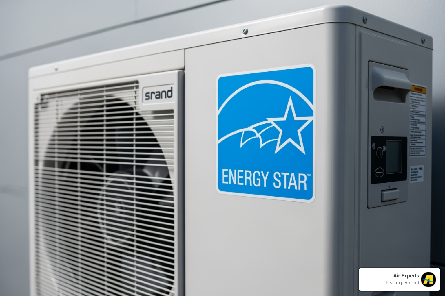 ENERGY STAR logo next to a heat pump - energy efficient heat pump install birmingham al