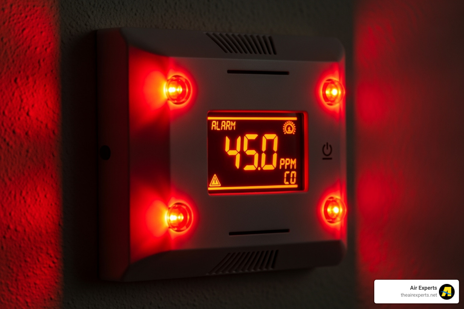 carbon monoxide detector alarming - emergency furnace replacement birmingham al