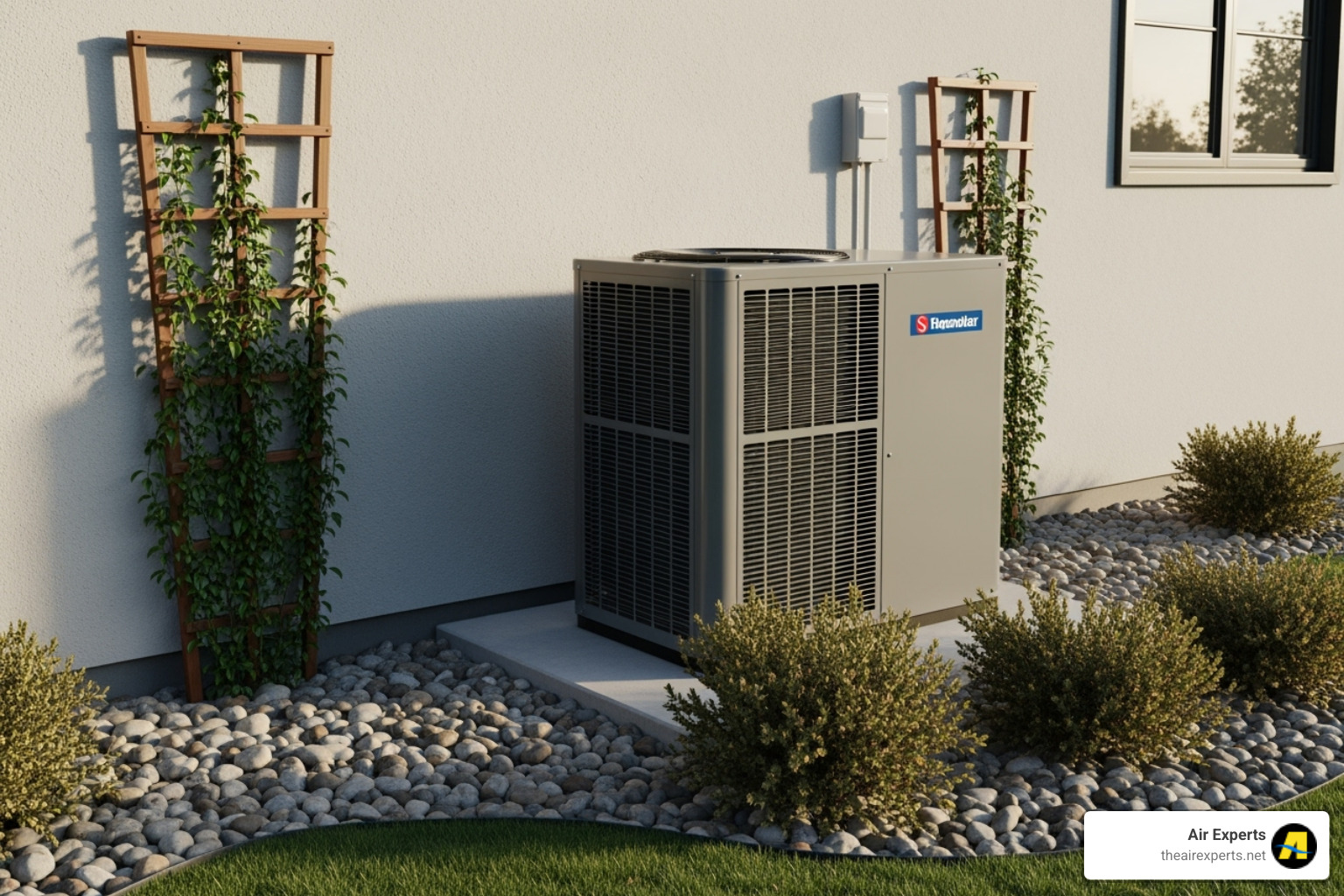 discreet outdoor condenser unit - Mini split installation Birmingham