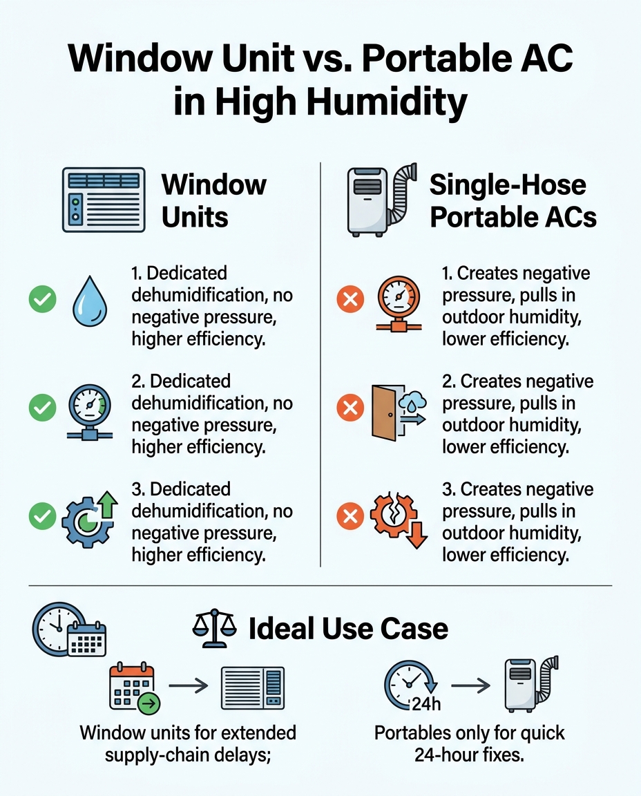 Window Unit vs. Portable AC in High Humidity
