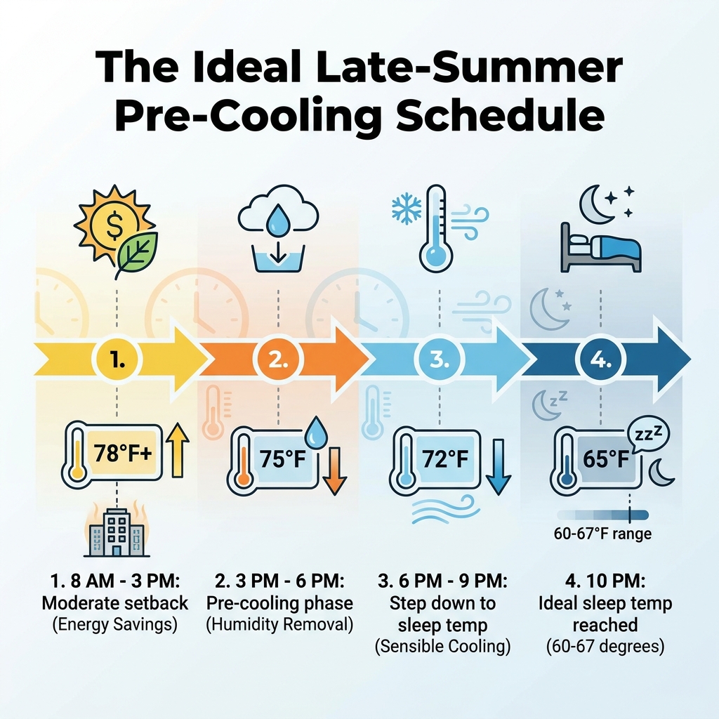 The Ideal Late-Summer Pre-Cooling Schedule